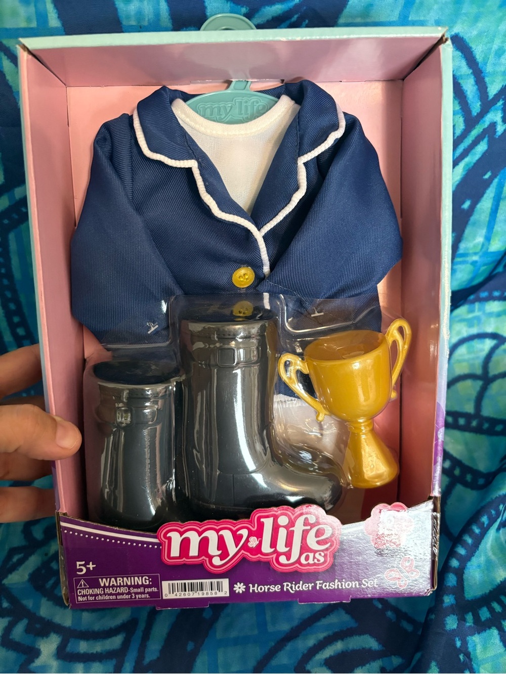 Girls Navy Horse Rider Fashion Set - Blue and Yellow
